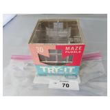 Vintage Milton Bradley 1964 "Try-It" 3D Puzzle