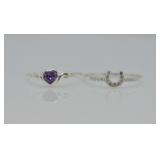 2 pcs. Sterling Silver Rings