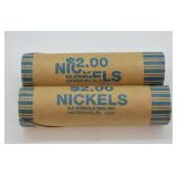 2 Rolls of Vintage Nickels