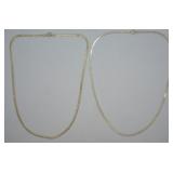 Pair of Sterling Silver Necklaces
