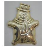 STERLING SNOWMAN PENDENT