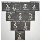 10 STERLING CROSSES