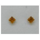 14K GOLD TOPAZ EARRINGS