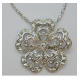 Nolan Miller Flower Pendant Necklace