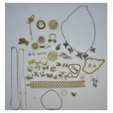 Large Lot of Costume Jewelry - Some Sterling