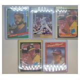 5 pcs. Sports Trading Cards