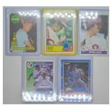 5 pcs. Sports Trading Cards