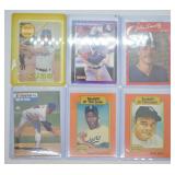 6 pcs. Sports Trading Cards