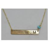 1/20 14k Gold Mom Necklace