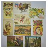 9 pcs. Antique Edwardian Postcards - Not Used