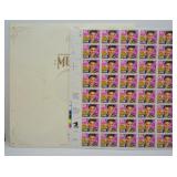 1993 Legends of American Music Elvis Stamp Sheet