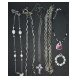 6 pcs. Costume Jewelry - 2 Fashion Belts