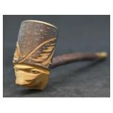 Vintage Hand Carved Wooden Tobacco Pipe