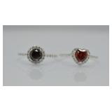 2 pcs. Sterling Silver Rings