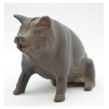Antique Cast Iron Pig Bank