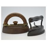 2 pcs. Antique Lace Irons / Mini Sad Irons
