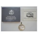 1991 Mt. Rushmore Commemorative Coin Pendant