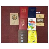 Selection of vintage coin books & more