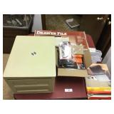 Misc lot of office supplies and file folders