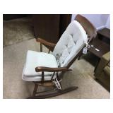 Walnut Rocking Chair w/ cushions