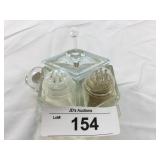 Early Bohemia Glass Table setting