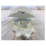 2pcs  appears to be Fenton Wavecrest & Hobnail