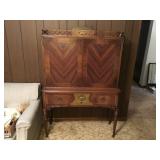 Ca. 1920 J.B. Van Sciver Co Blind China Cabinet