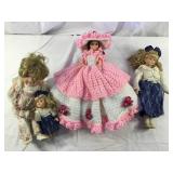 (4) Collectable Dolls