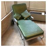 Mid-century Modern green lounge chair