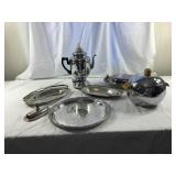 (7) Miscellaneous silver plate items