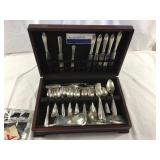 Various selection of silver plated utensils