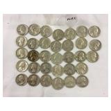 (33) Washington Silver Quarters