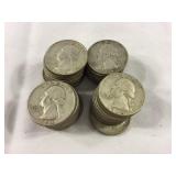 (40) Washington Silver Quarters