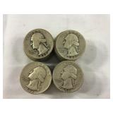 (40) Washington Silver Quarters