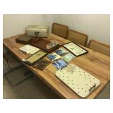 Selection of Vintage items Deco bread box ++