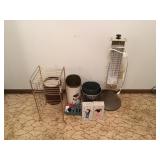 Misc home décor lot, Heater, shelf ++