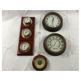 4pcs Weather and Temp gauges