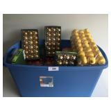 Blue tote full of New Christmas items