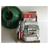 Large lot of Christmas items stands & More