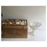Vintage Imperial Crystal Punch Bowl Set