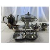 Selection of WM Rogers Plated serving items