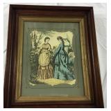 Vintage engraving in early frame