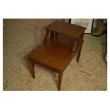 Mid Century 2 tier side table