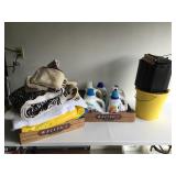 Selection Of Laundry and cleaning supplies