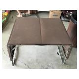 Vintage Metal Compact Folding Table
