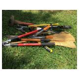 Selection of garden and yard tools