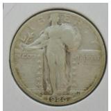 1926 S STANDING QUARTER  VF