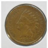1909 S INDIAN HEAD CENT VF  RARE DATE