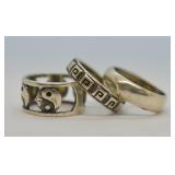 3 pcs. Sterling Silver Rings