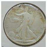 1921 D WALKER VG RARE DATE